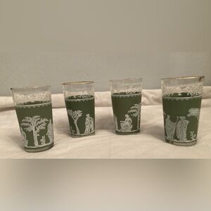4 Vintage Wedgewood Glasses